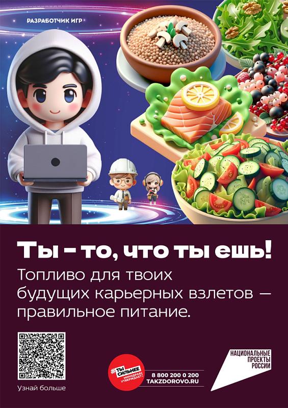 плакат правильное питание